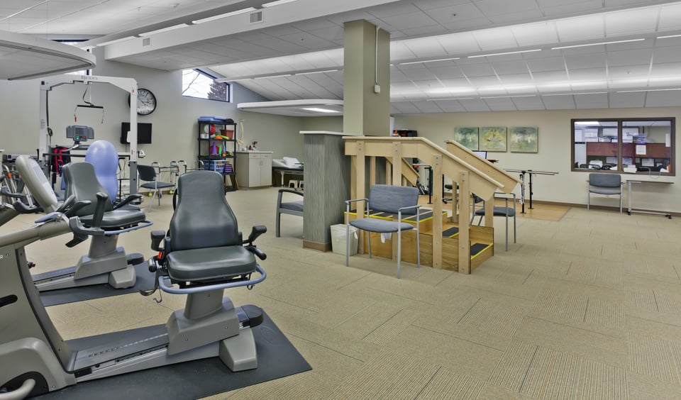 rehabilitation room with equipment