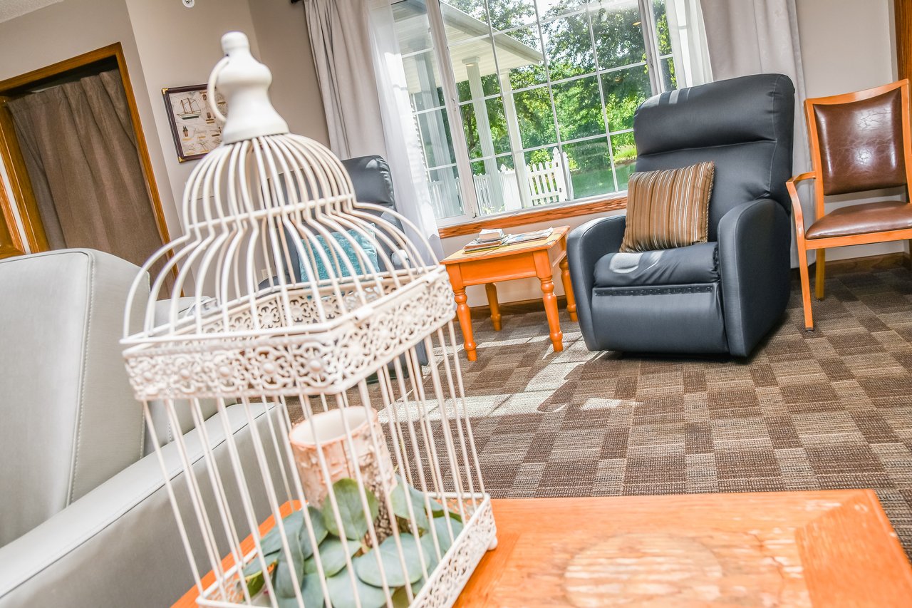 recliner in sunny room