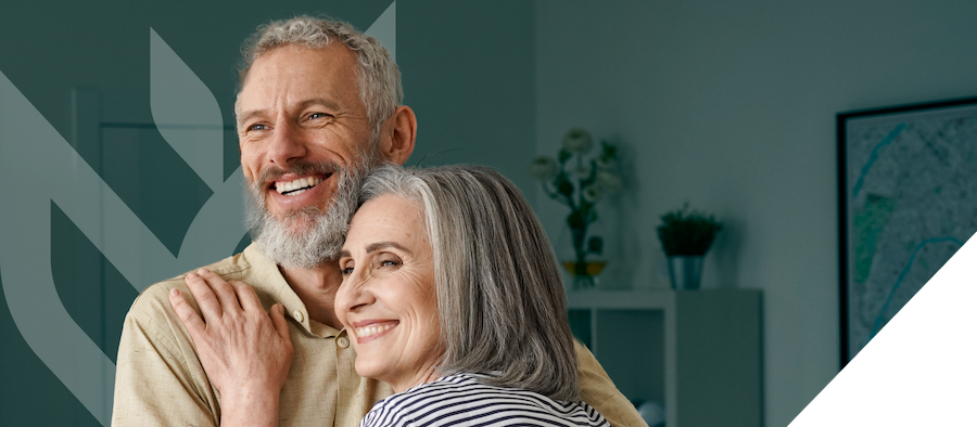 Photo of man and woman smiling