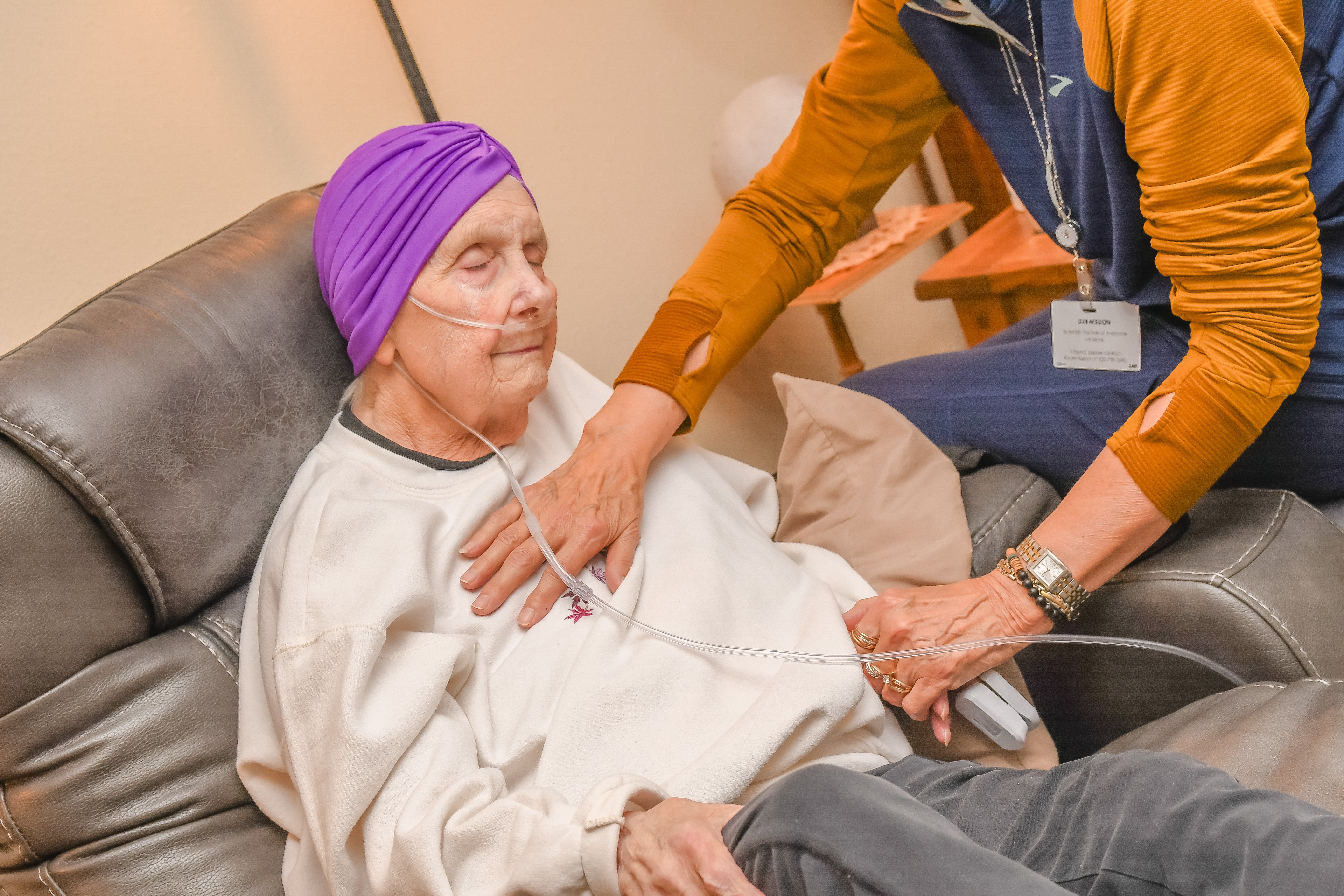 nurse and patient