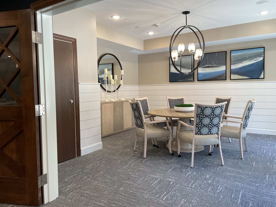 dining room with table and chairs